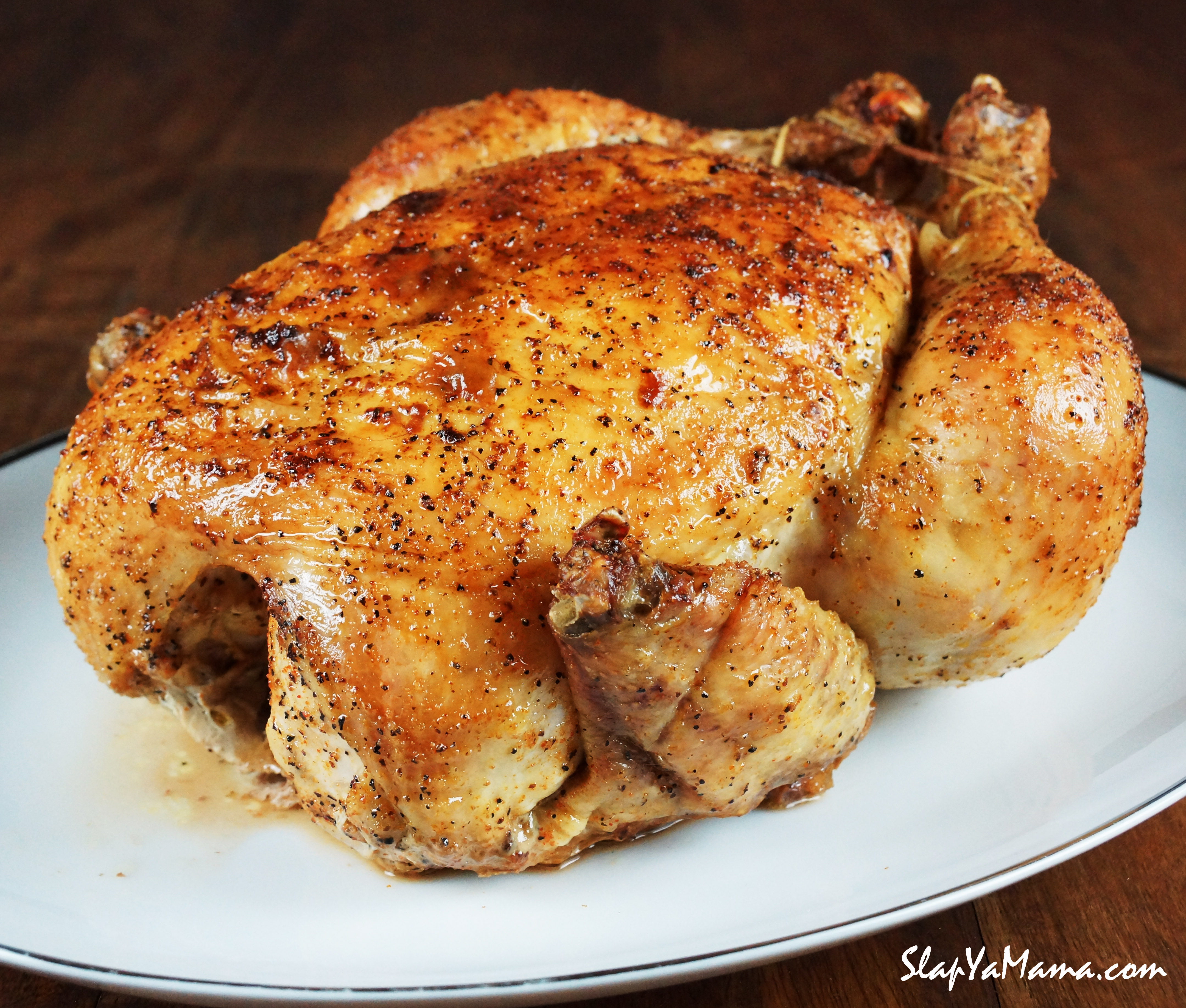 Whole Baked Chicken Recipe Slap Ya Mama Cajun Seasoning