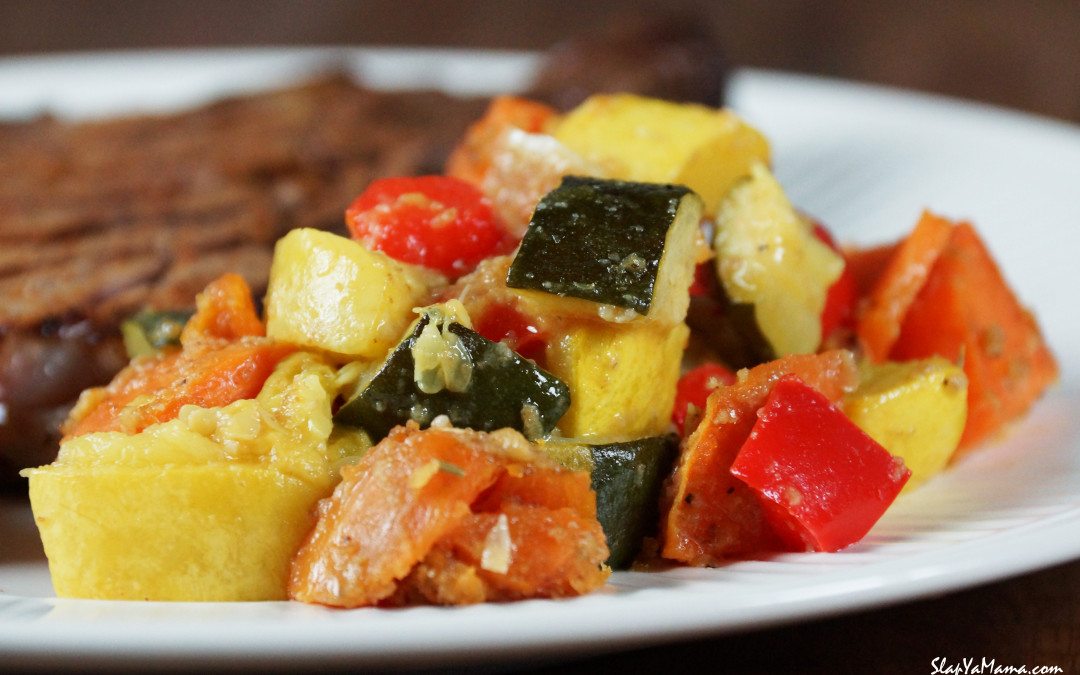 Healthy Sweet Potato & Veggie Bake