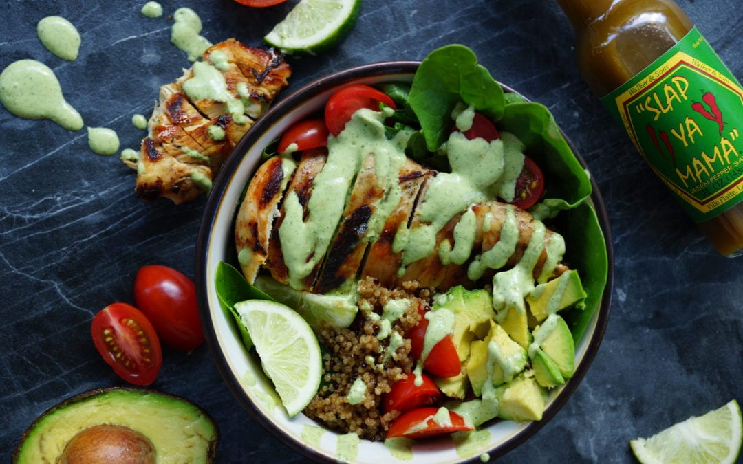Mama’s Spicy Grilled Chicken Salad
