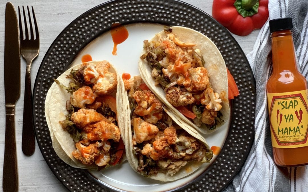 Cajun Pepper Cauliflower Tacos